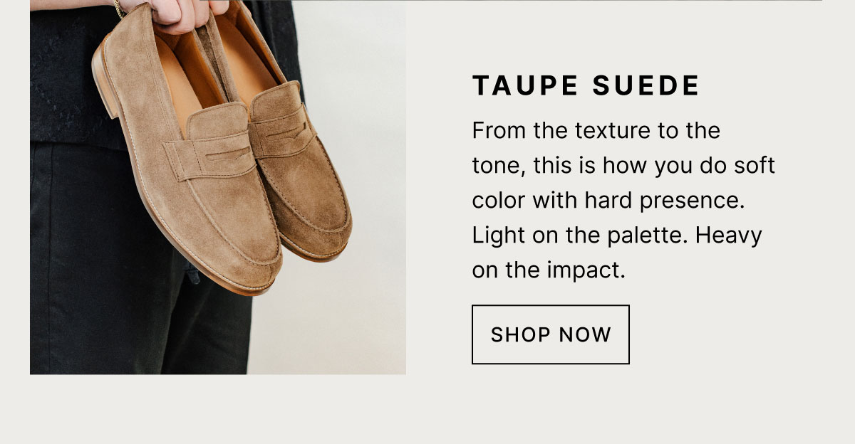 Taupe Suede