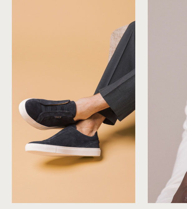 The James Sneaker in Navy