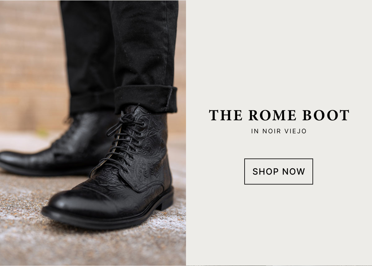 The Rome Boot in Noir Viejo