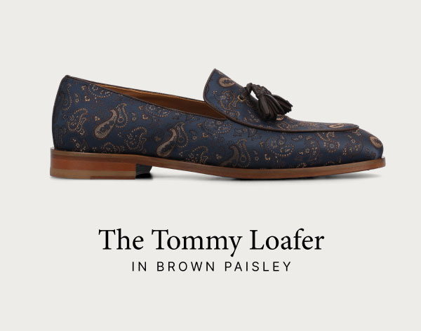 The Tommy Loafer in Brown Paisley