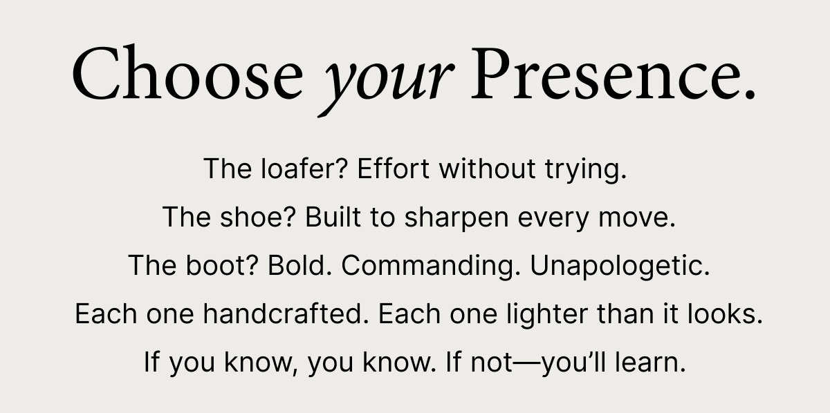 Choose your Presence.