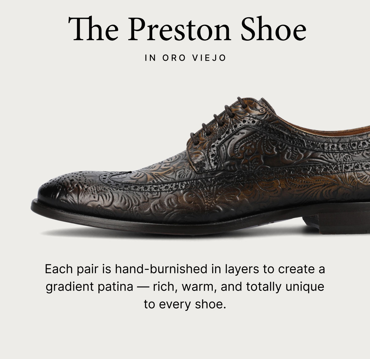The Preston Shoe in Oro Viejo