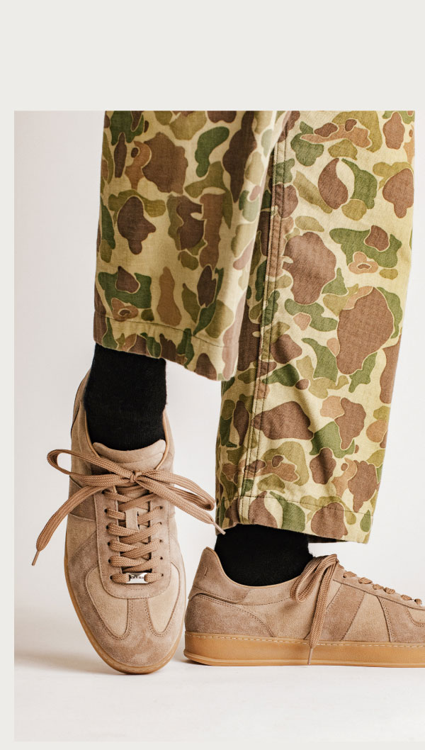 The Gatsby Sneaker in Taupe Suede