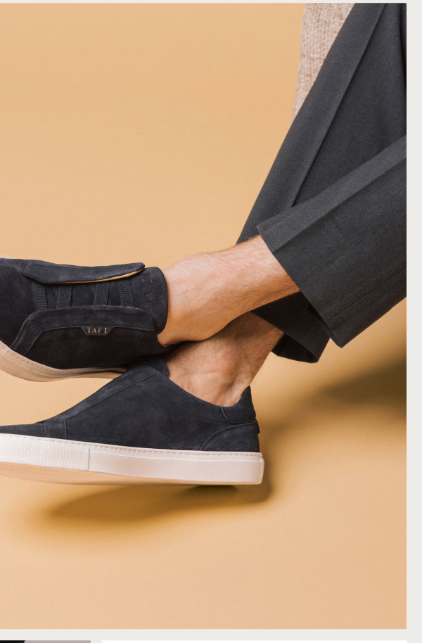 The James Sneaker in Navy
