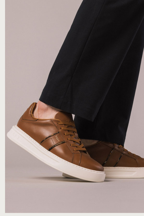 The Logan Sneaker in Tan