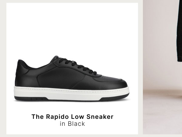 The Rapido Low Sneaker in Black