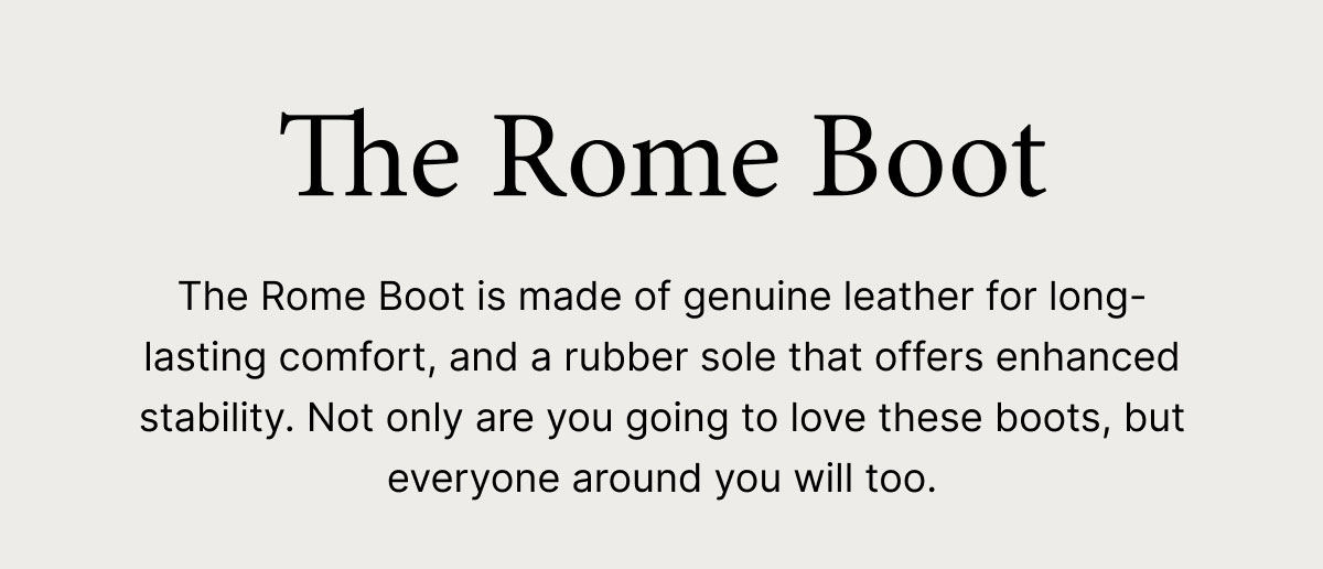 The Rome Boot