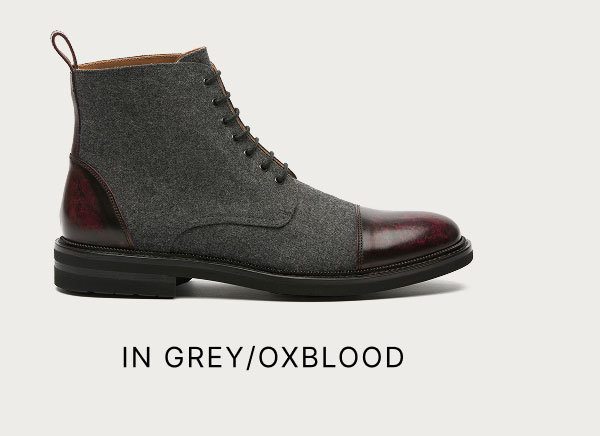 In Grey/Oxblood