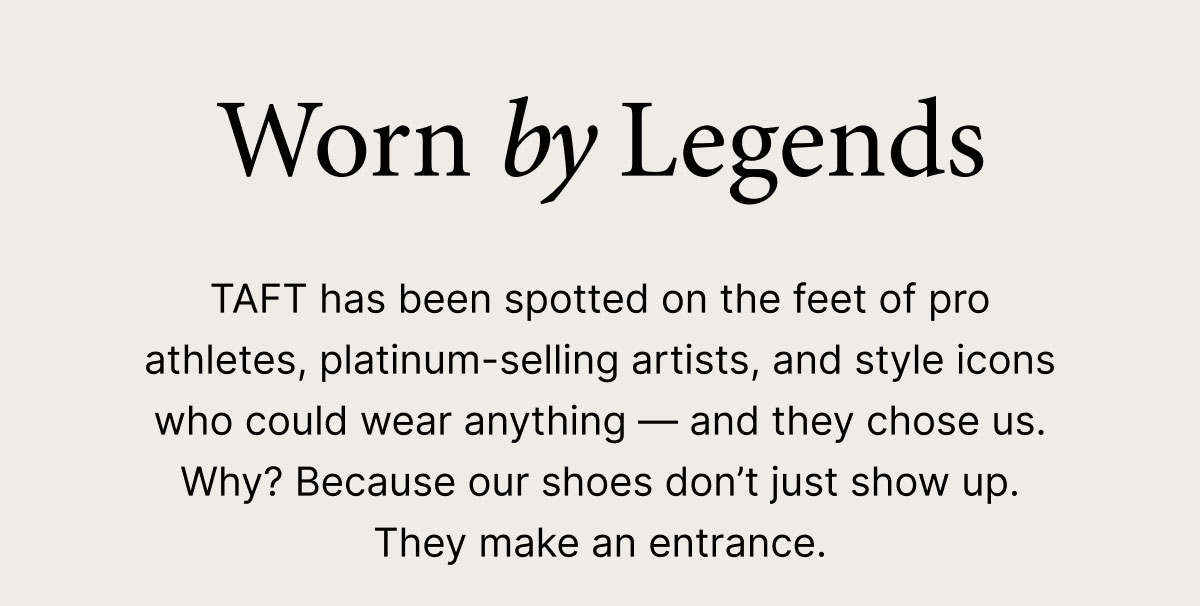 Worn by Legends