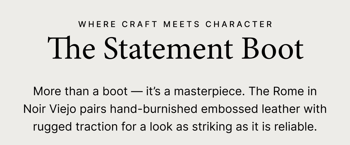 The Statement Boot