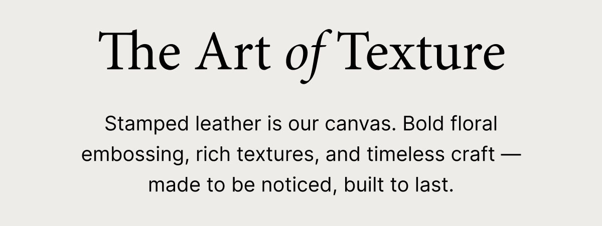 The Art of Texture