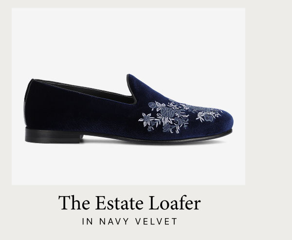 The Estate Slipper in Navy