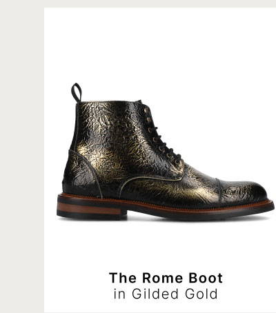 The Rome Boot in Gilded Bold