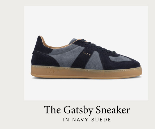 The Gatsby Sneaker in Blue Suede