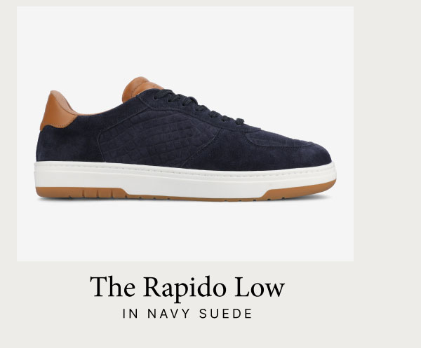 The Rapido Low in Navy Suede