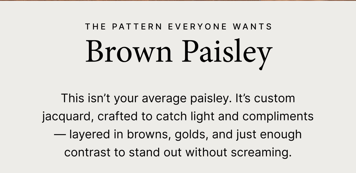 Brown Paisley