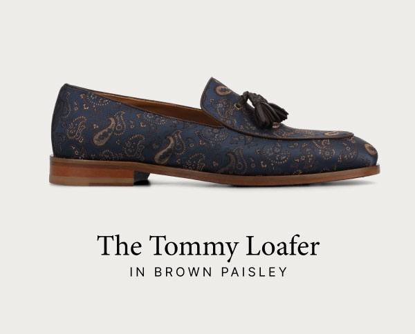 The Tommy Loafer in Brown Paisley