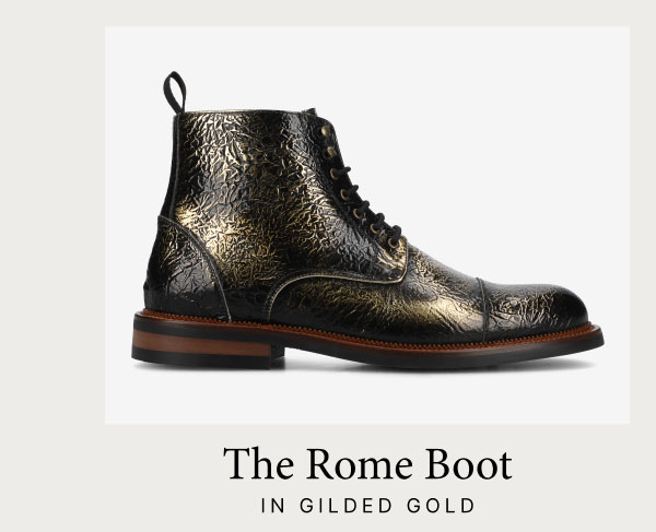 The Rome Boot in Gilded Bold