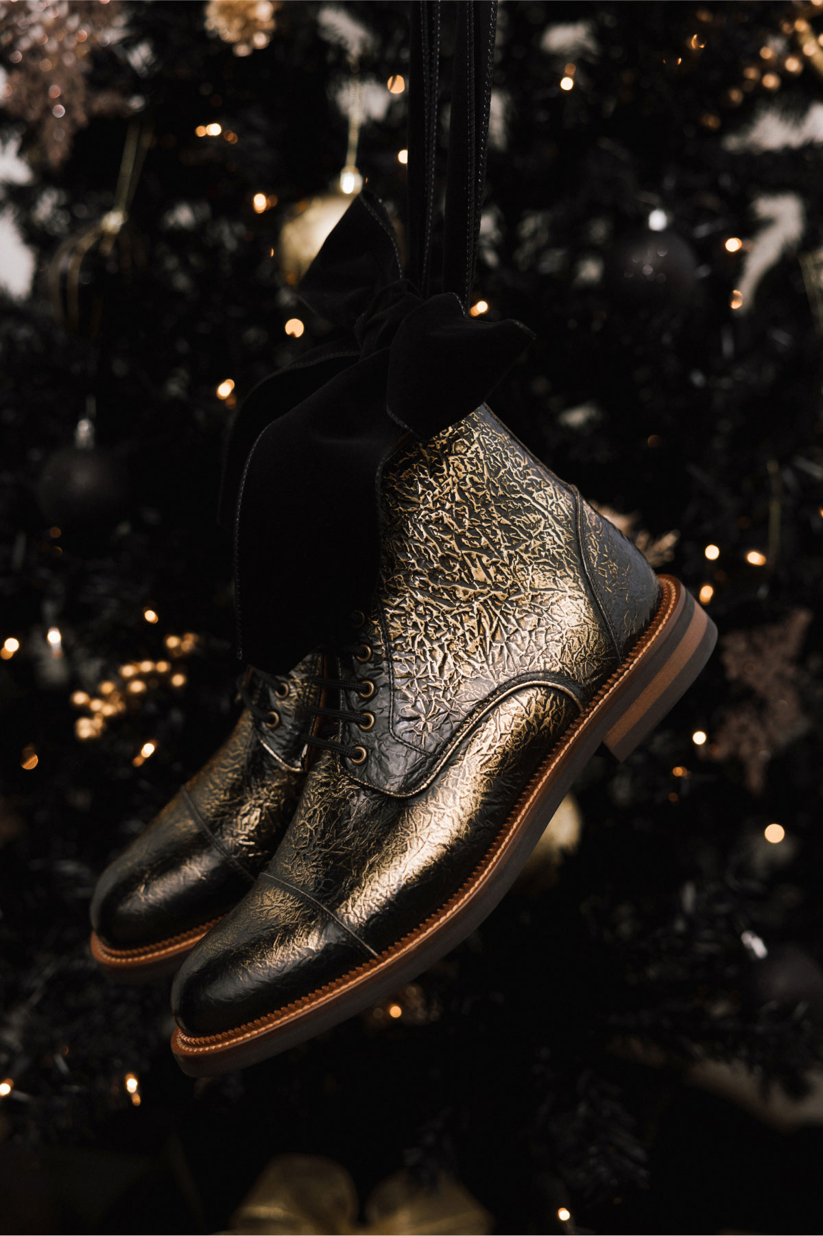 The Rome Boot in Gilded Gold