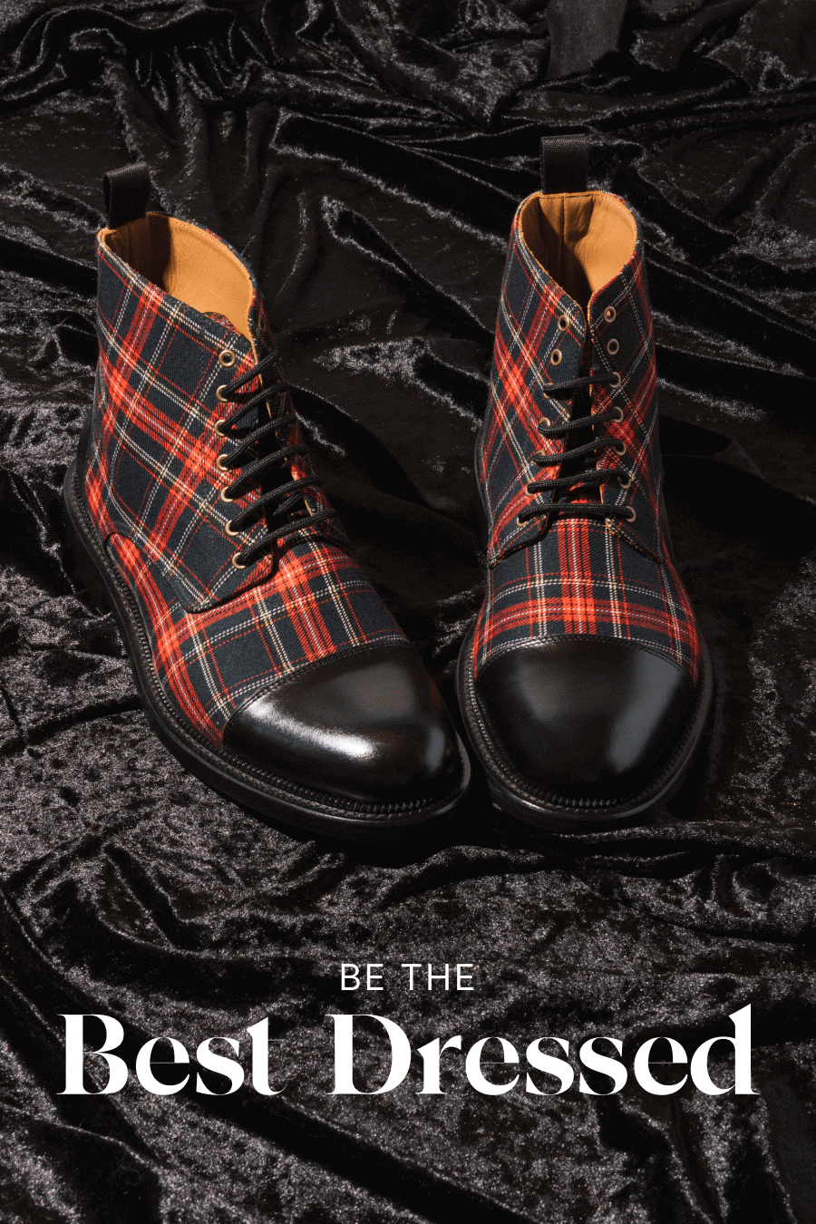 The Jack Dress Boot in Red Plaid