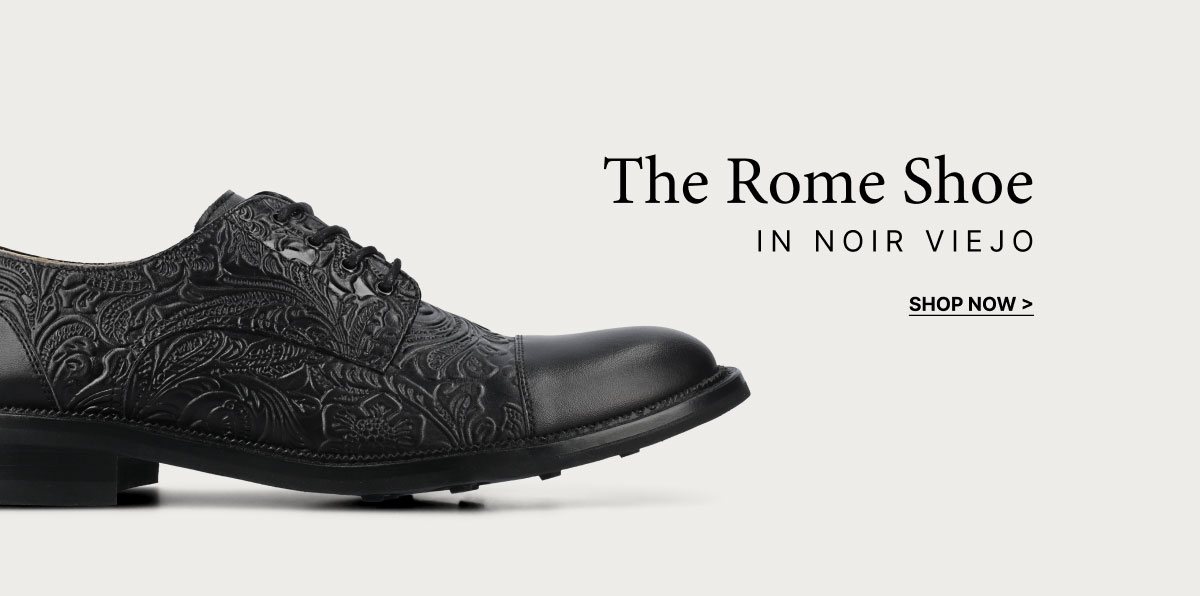 The Rome Shoe in Noir Viejo