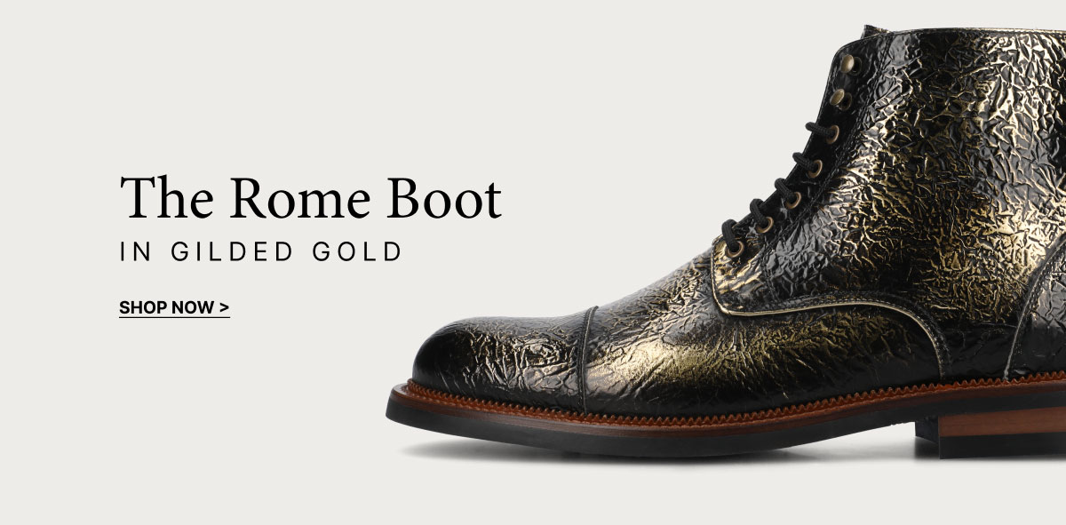 The Rome Boot in Gilded Gold