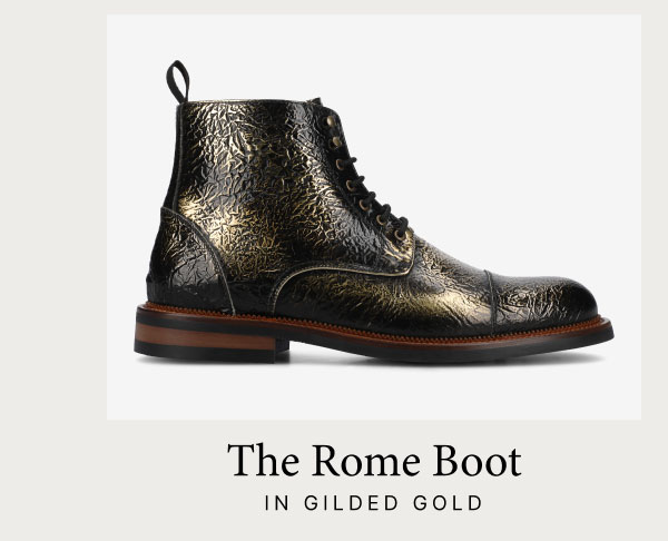 The Rome Boot in Gilded Gold