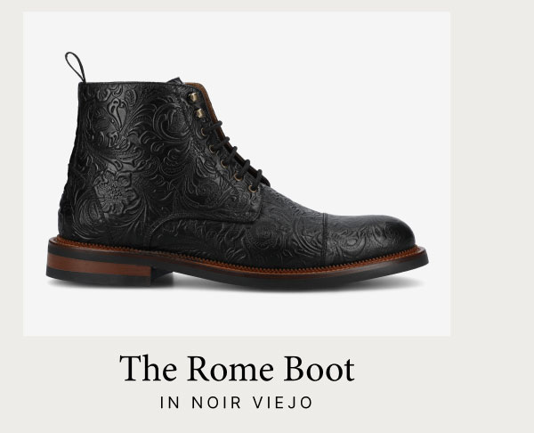 The Rome Boot in Noir Viejo