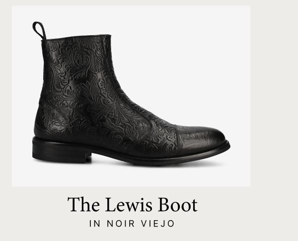 The Lewis Boot in Noir Viejo