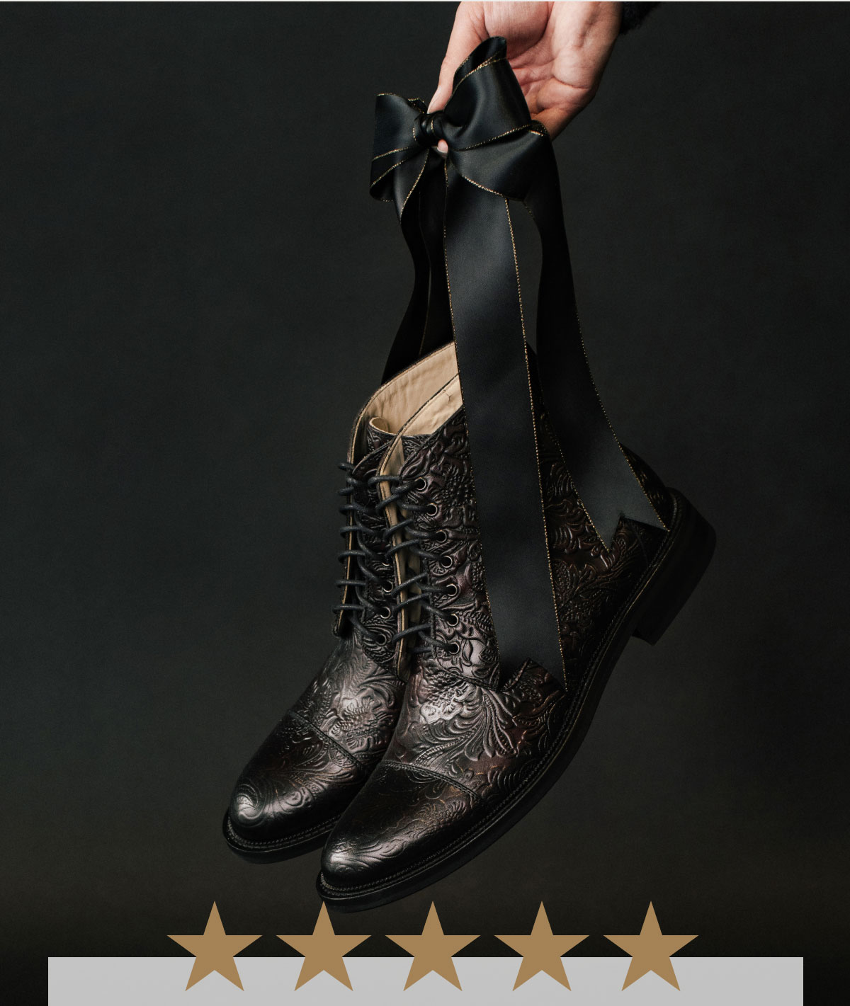 The Paris Boot in Black Floral