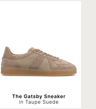 The Gatsby Sneaker in Taupe Suede