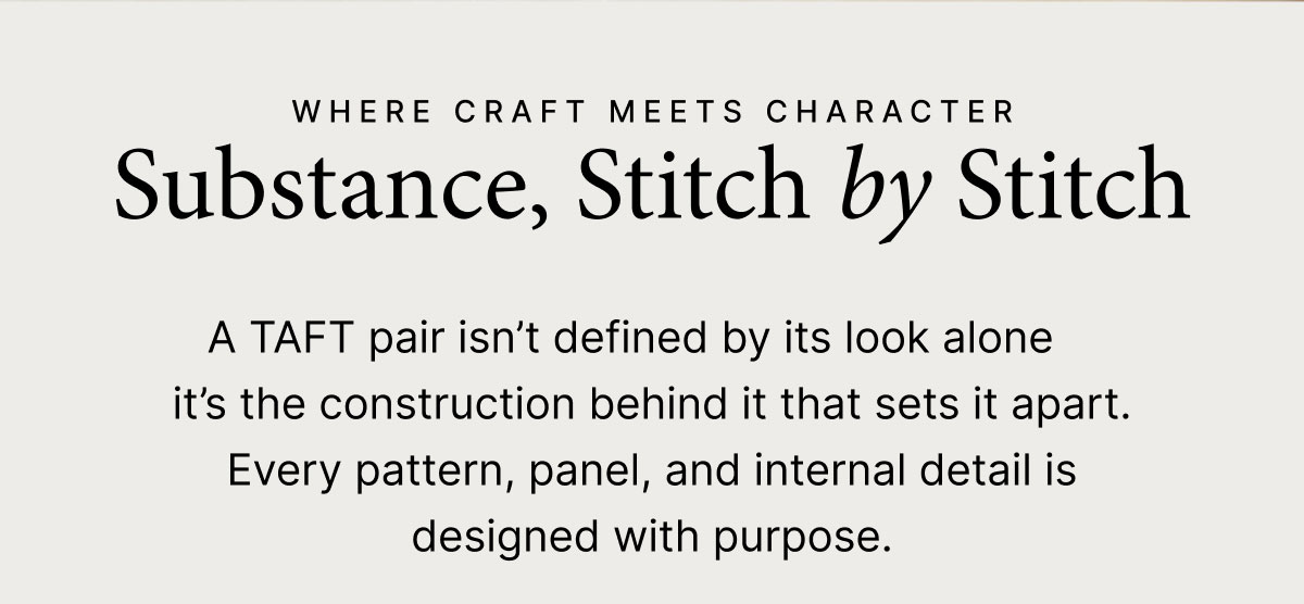 Substance, Stitch by Stitch