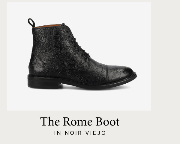 The Rome Boot in Noir Viejo