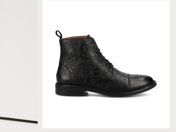 The Rome Boot in Noir Viejo