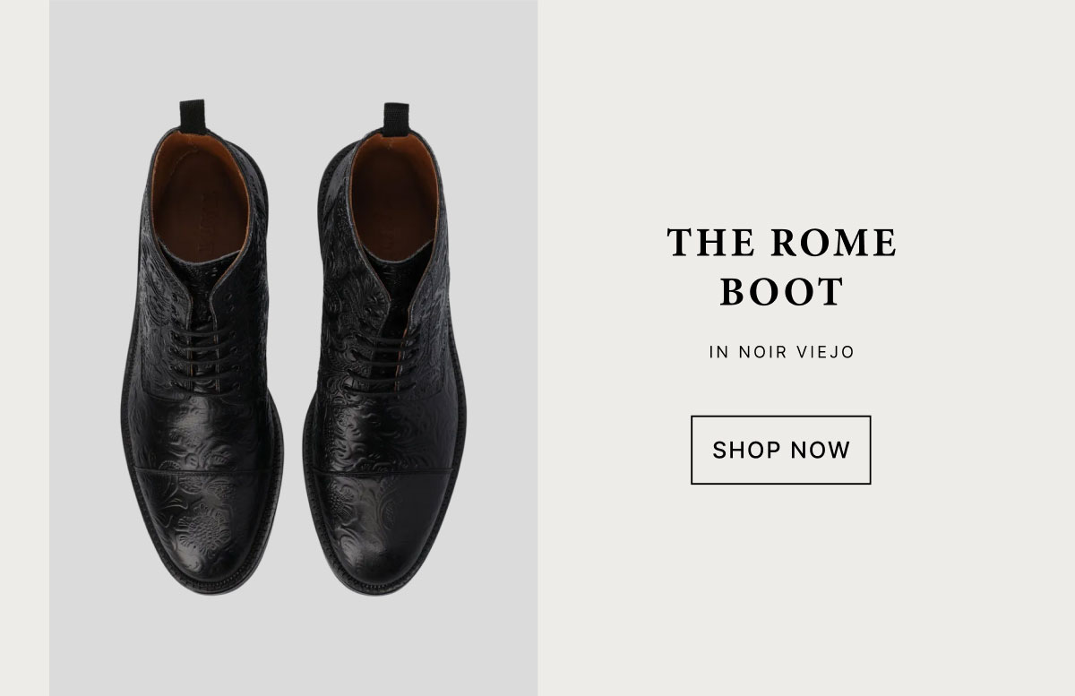The Rome Boot in Noir Viejo
