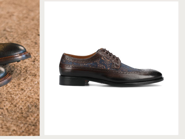 The Preston Shoe in Brown Paisley