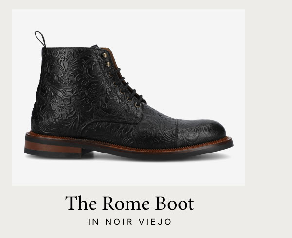 The Rome Boot in Noir Viejo