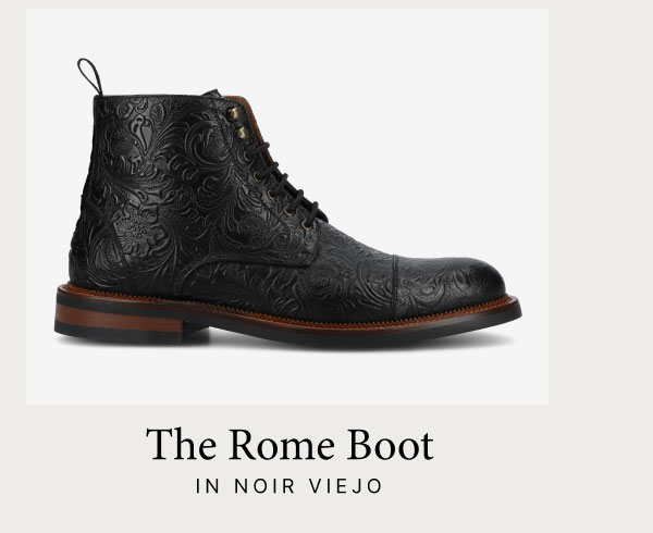 The Rome Boot in Noir Viejo