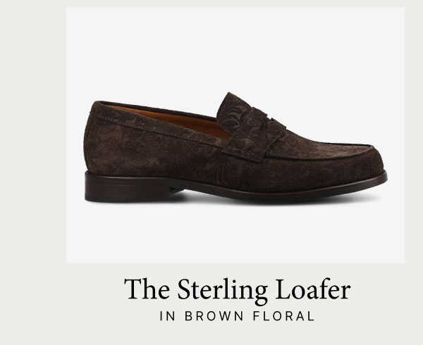 The Sterling Loafer in Brown Floral