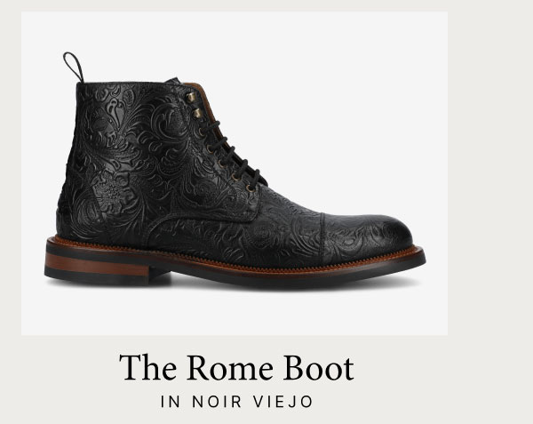 The Rome Boot in Noir Viejo