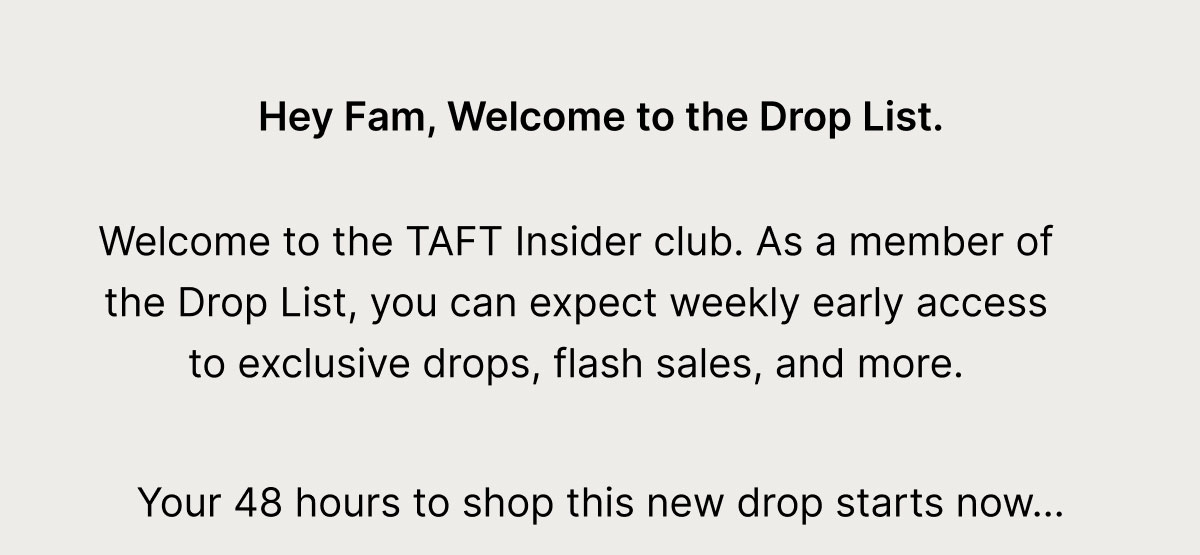 Hey Fam, Welcome to the Drop List.