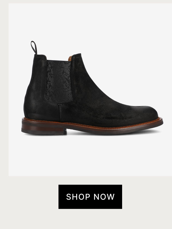 The Glen Boot in Black Suede