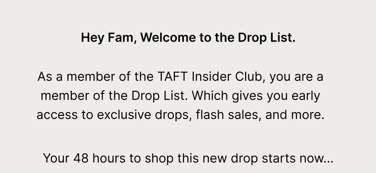 Hey Fam, Welcome to the Drop List.