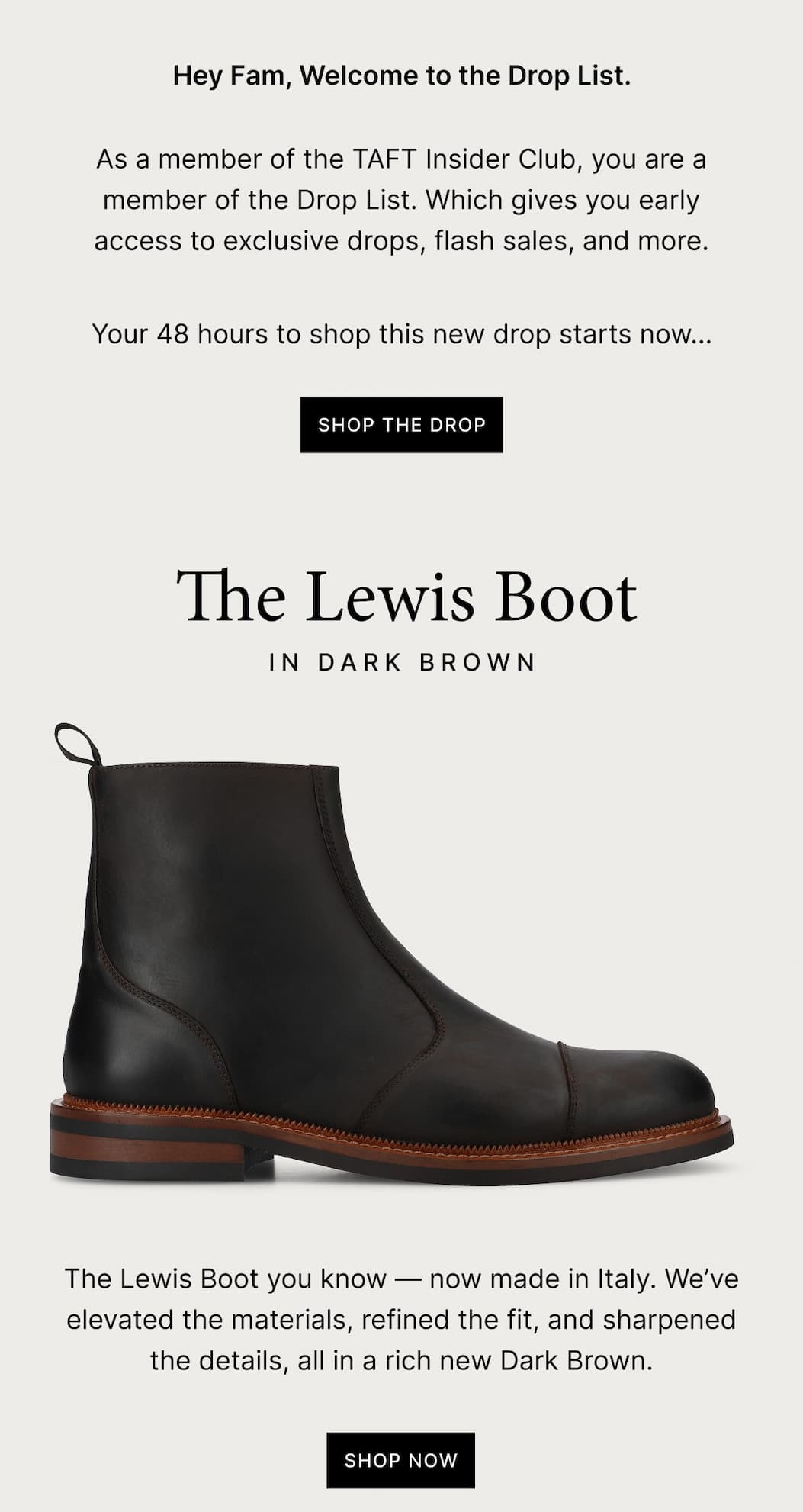 The Lewis Boot in Dark Brown