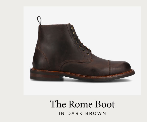 The Rome Boot in Dark Brown