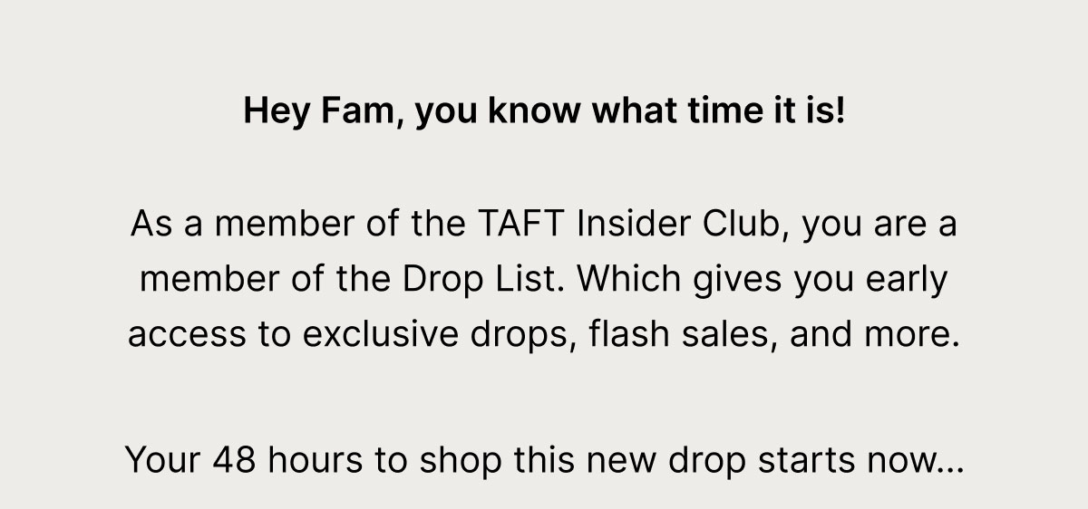 Hey Fam, you know what time it is!