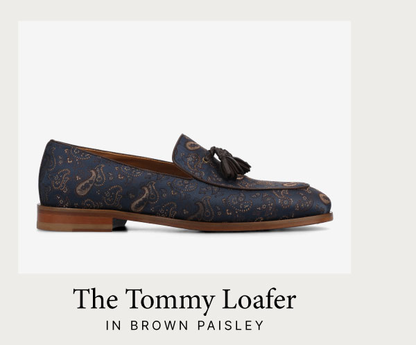 The Tommy Loafer in Brown Paisley