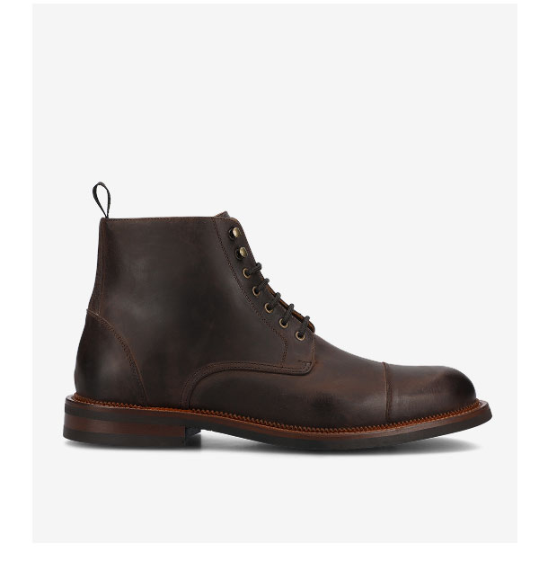 The Rome Boot in Dark Brown