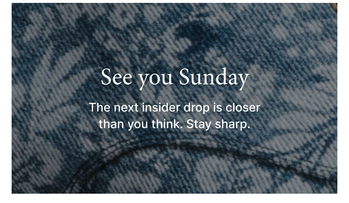 See you Sunday