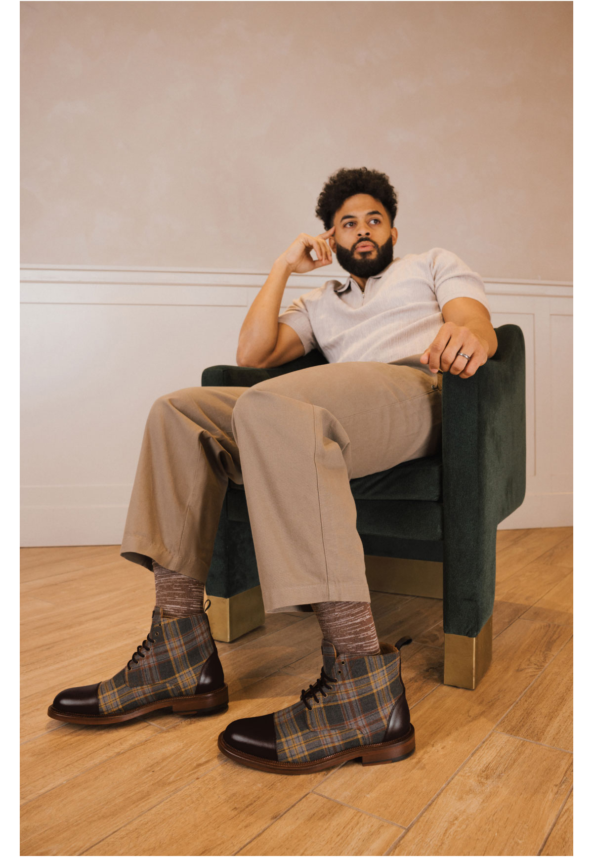 The Jack in Light Grey Plaid